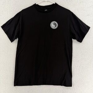 T&C Surf Designs Shirt Mens Medium Black Aloha State Hawaii Yin Yang Graphic Tee